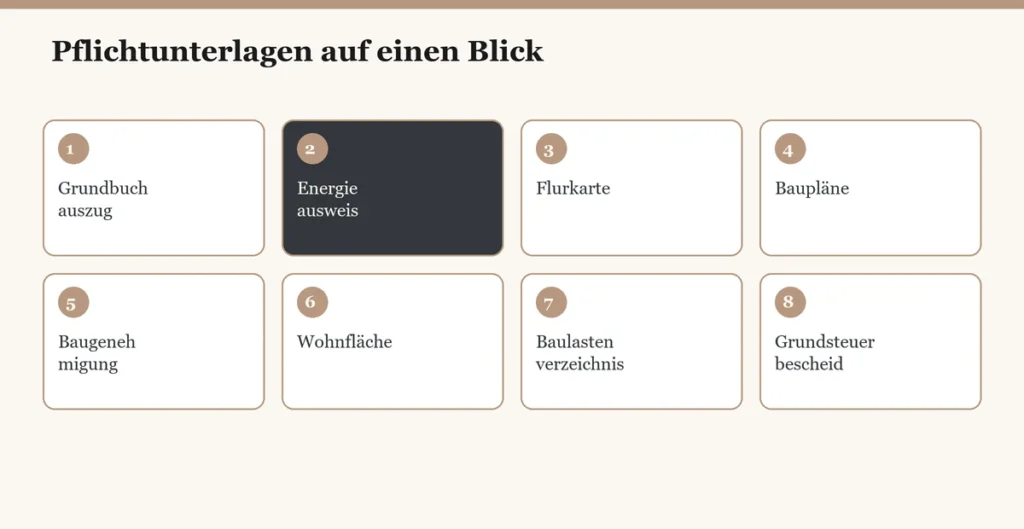 Pflichtunterlagen Auf Einen Blick