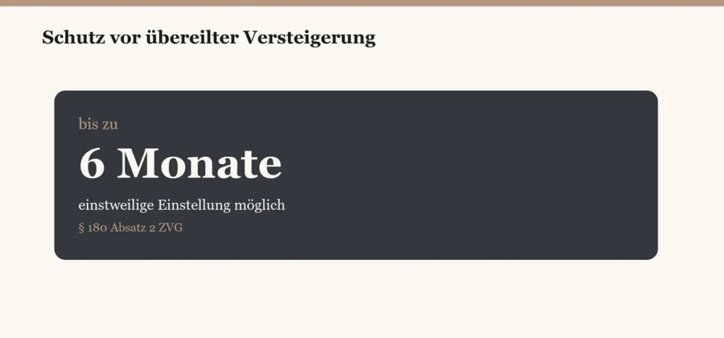 Schutz Vor Teilungsversteigerung
