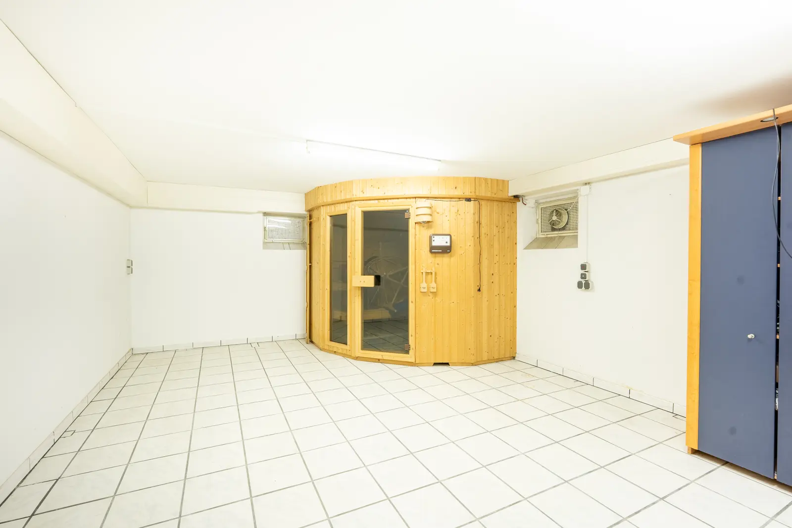 Sauna im Kellergeschoss
