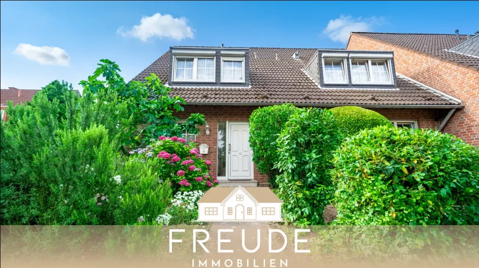 Reiheneckhaus in Korschenbroich (41352): Eingangsbereich mit Hecke, Freude Immobilien