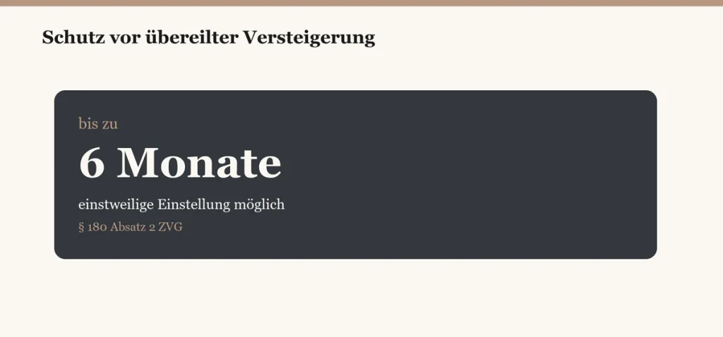 Schutz Vor Teilungsversteigerung
