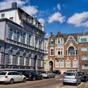 Straße mit Immobilien in Mönchengladbach